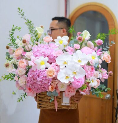 Lẵng Hoa Hương Xuân Tươi Mát - BBLH10