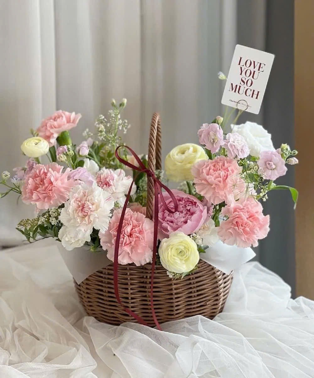 Giỏ Hoa Huy Hoàng Ngày Mới - BBGH25