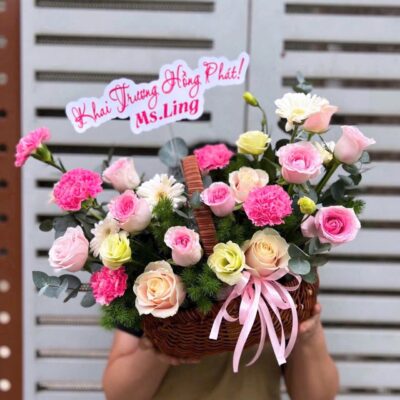 Giỏ Hoa Ngàn Sắc Xuân - BBGH35