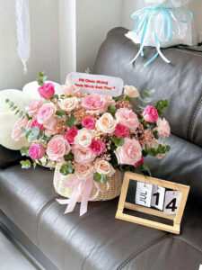 giỏ hoa sinh nhật